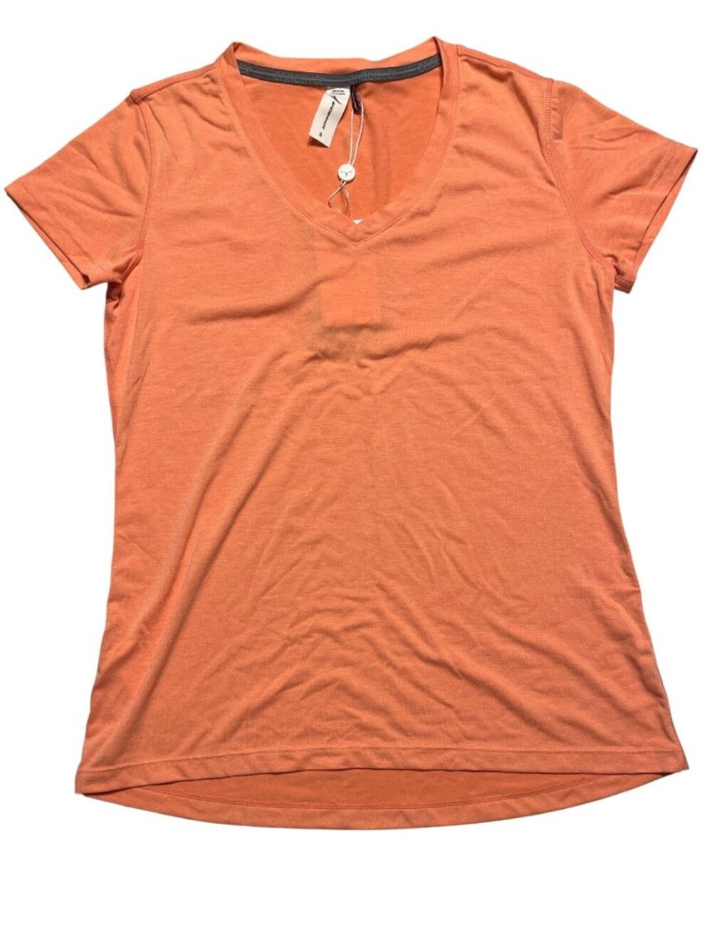 Endeavor Womens Relaxed Training Tee Persimmon Heather V-Neck Short Sleeve NWT